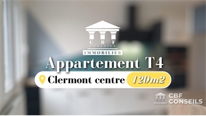 appartement à la vente -   63000  CLERMONT-FERRAND, surface 120 m2 vente appartement - APR658608